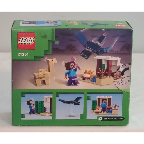 LEGO Minecraft: Steve's Desert Expedition (21251) NIB Gaming Building Gift - Picture 2 of 7